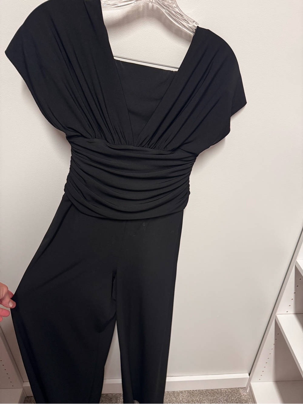 Classy black pants romper